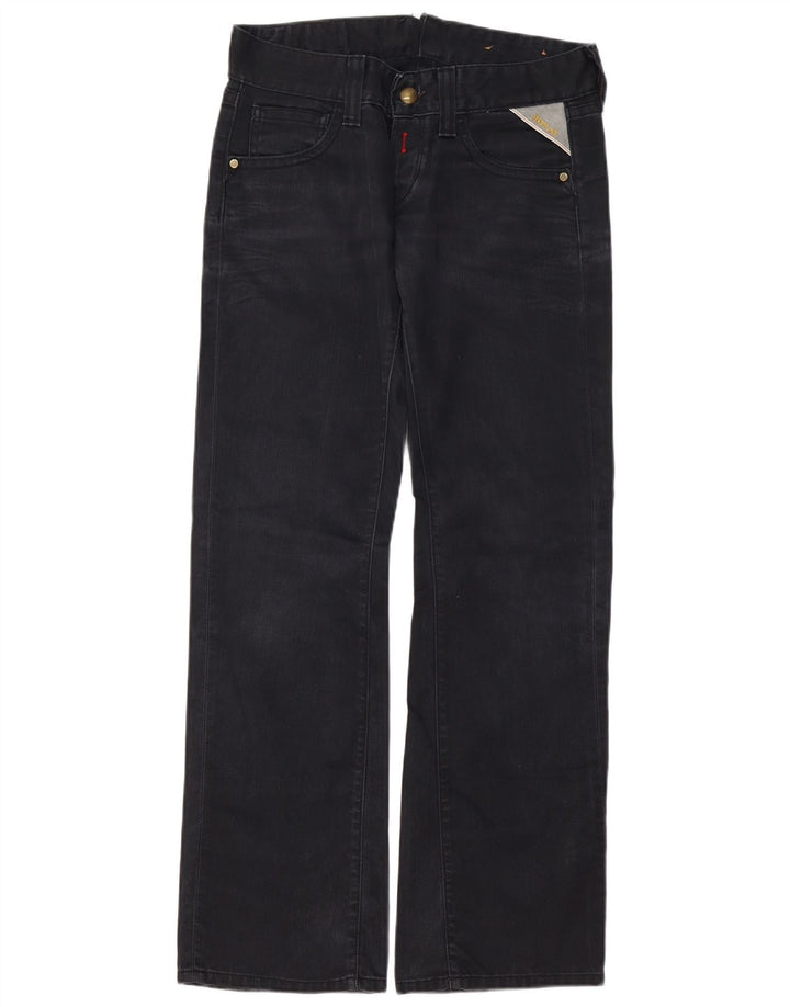 Replay Womens Bootcut Jeans W30 L32 Black Cotton