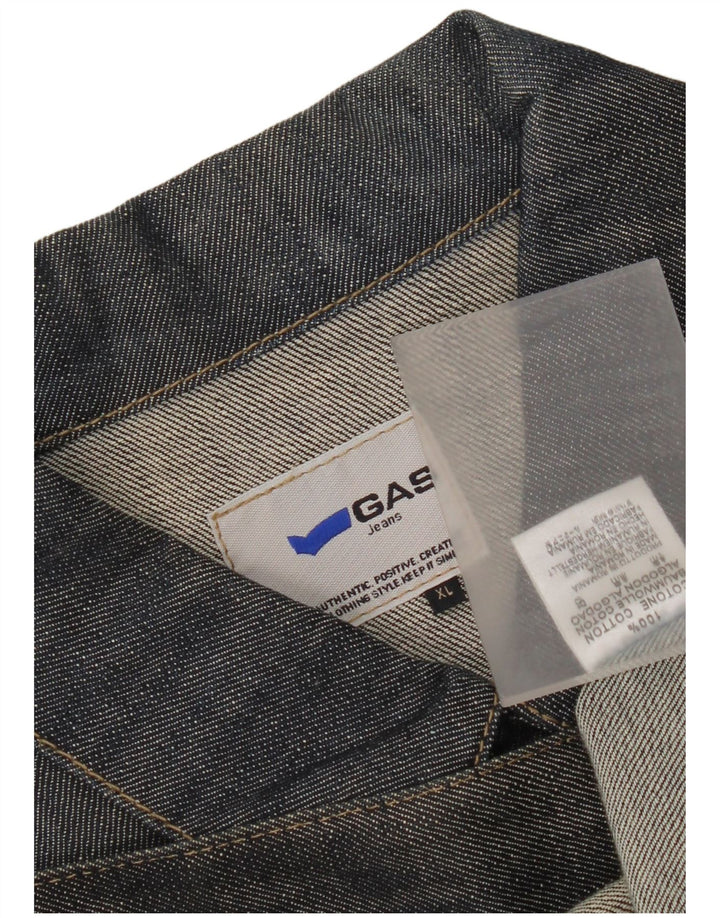 Gas Womens Denim Jacket UK 18 XL Navy Blue Cotton