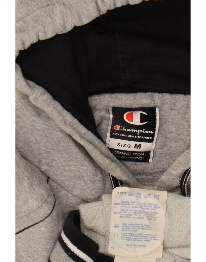 CHAMPION Mens Hoodie Jumper Medium Grey Cotton