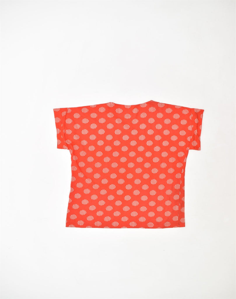 VINTAGE Womens Blouse Top UK 18 XL Red Polka Dot Cotton | Vintage | Thrift | Second-Hand | Used Clothing | Messina Hembry 