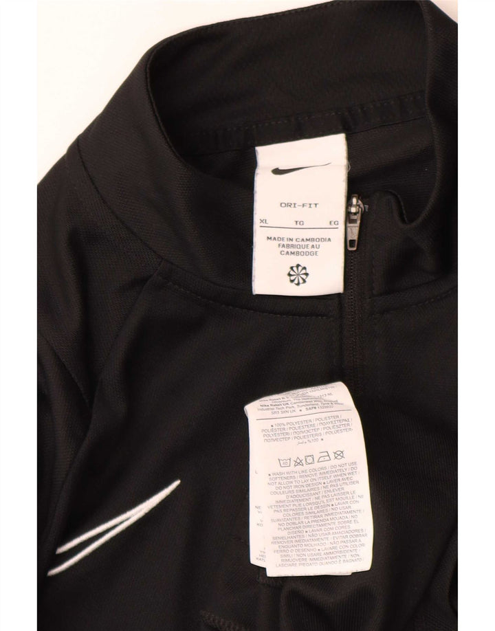 Nike Mens Dri Fit Tracksuit Top Jacket XL Black Polyester