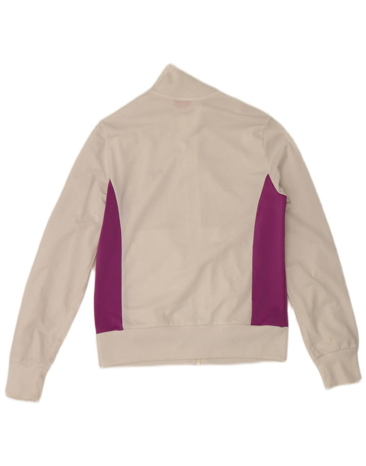 Puma Womens Tracksuit Top Jacket UK 12 Medium White Colourblock Polyester