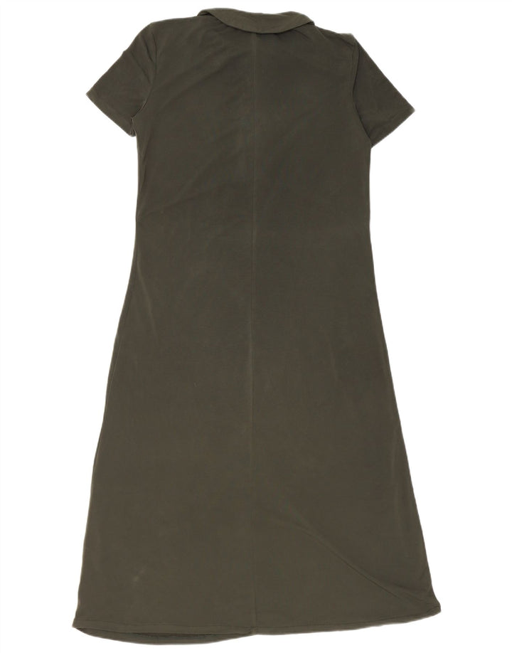 ZARA Womens Polo Dress UK 12 Medium Green