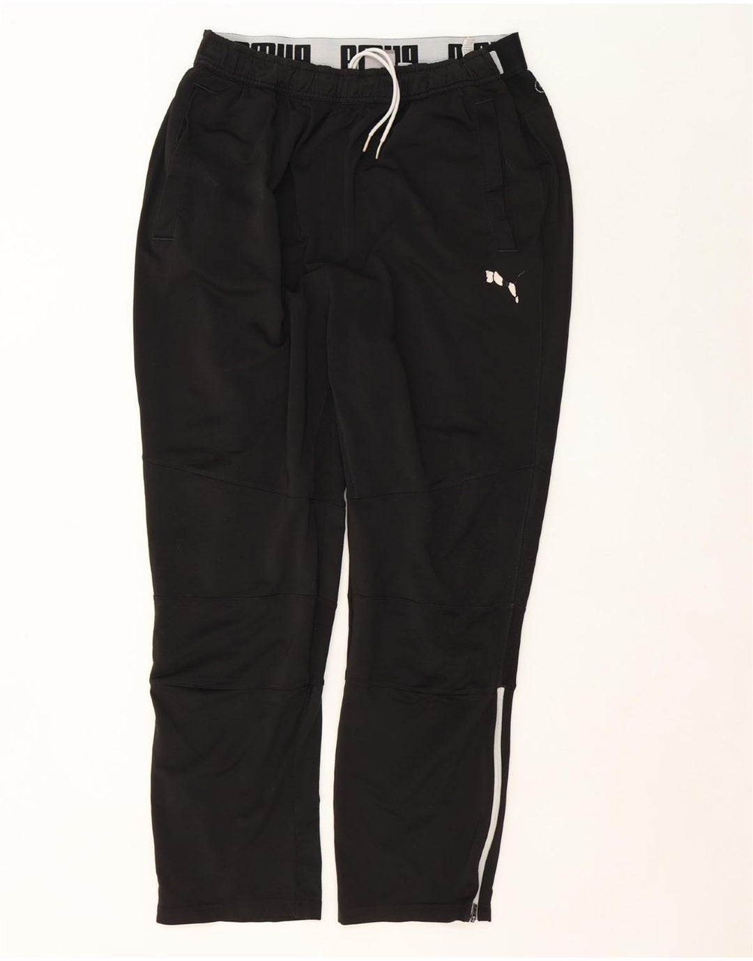 PUMA Mens Graphic Tracksuit Trousers Large  Black Polyester