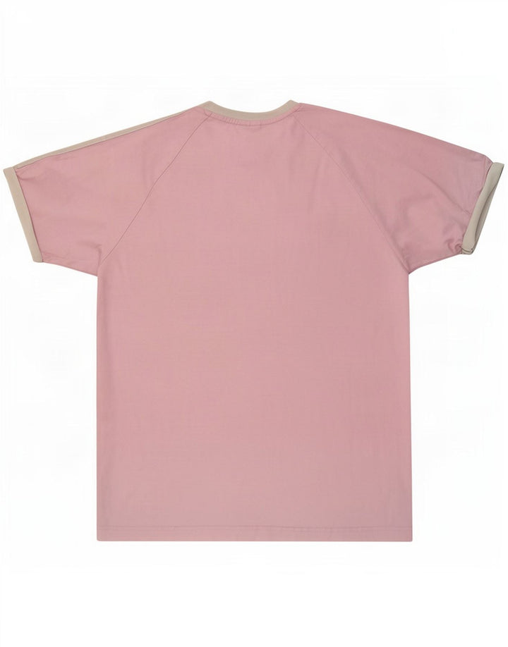 Adidas Mens T-Shirt Top Large Pink Cotton