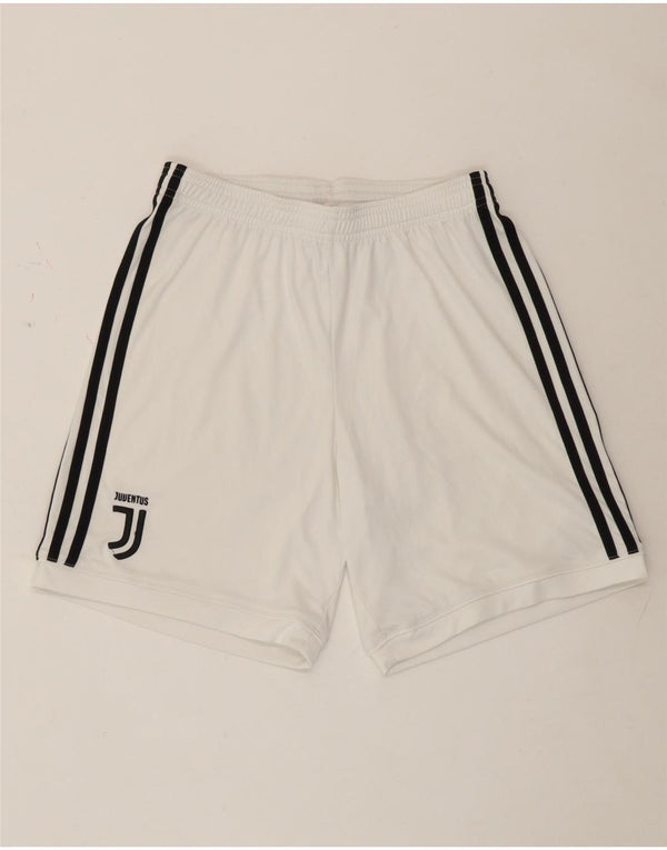 Adidas Womens Juventus Sport Shorts UK 8 Small White Polyester