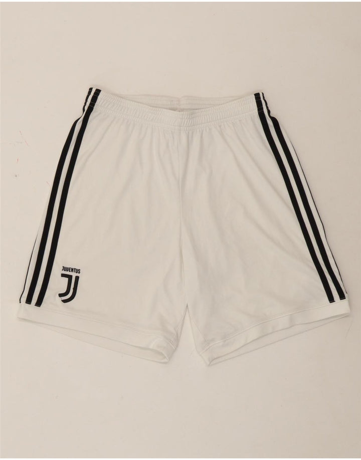 Adidas Womens Juventus Sport Shorts UK 8 Small White Polyester