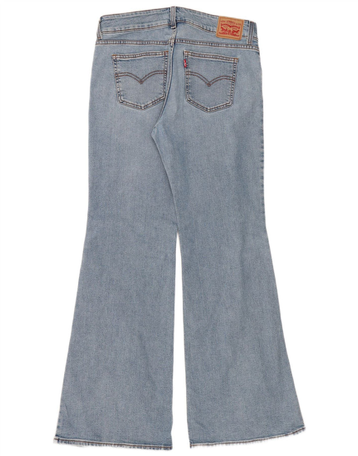 Levi's Womens Super Low Flared Jeans W31 L34 Blue Cotton