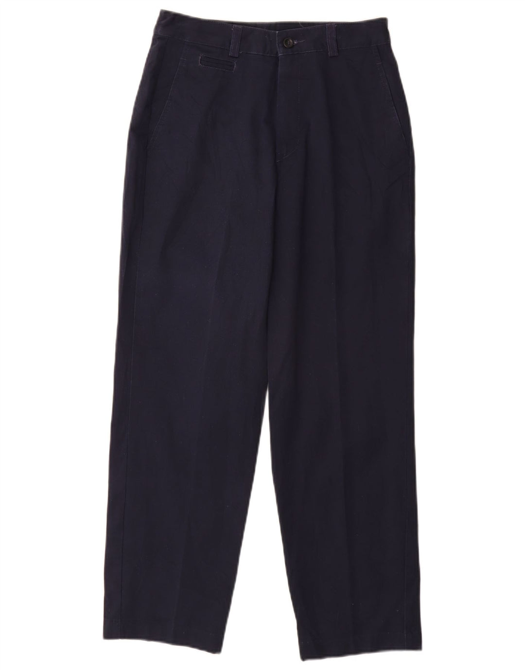 DOCKERS Womens High Waist Chino Trousers US 4 Small W26 L26 Navy Blue