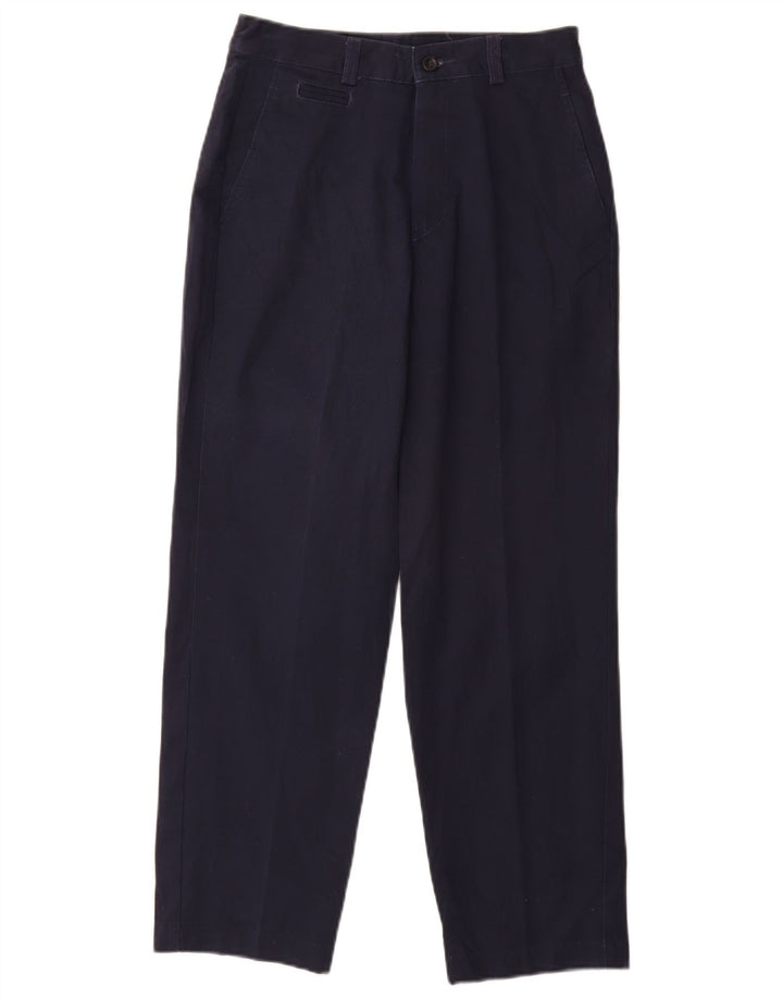DOCKERS Womens High Waist Chino Trousers US 4 Small W26 L26 Navy Blue