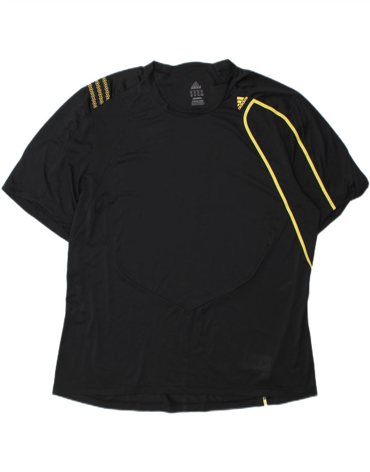 ADIDAS Mens T-Shirt Top XL Black Polyester