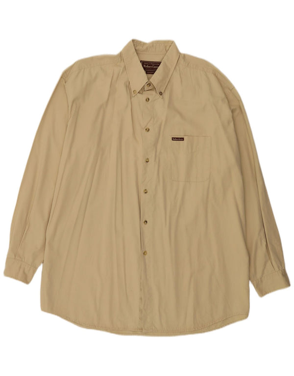 Marlboro Classics Mens Shirt 3XL Beige Cotton