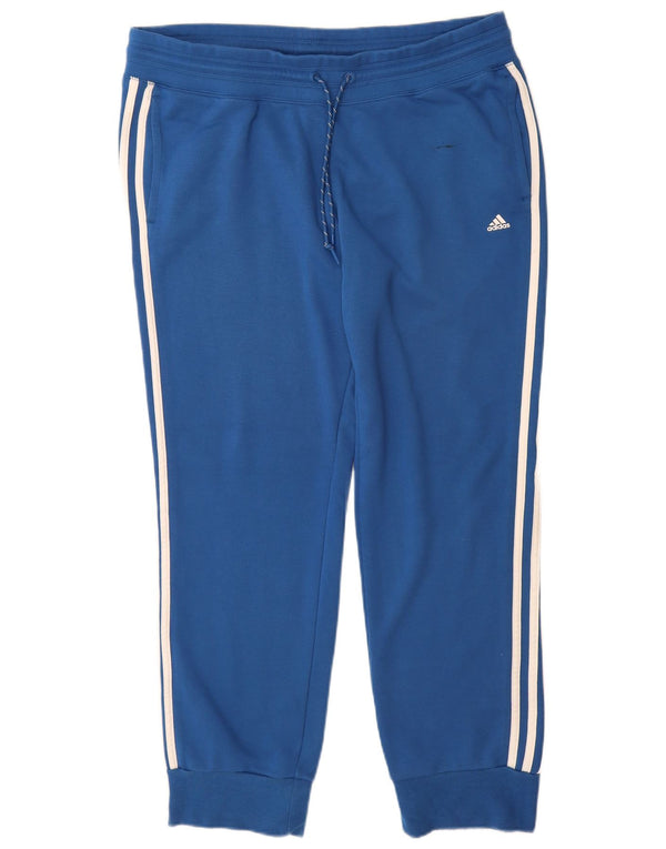 Adidas Womens Climalite Tracksuit Trousers Joggers UK 20/22 XL Blue