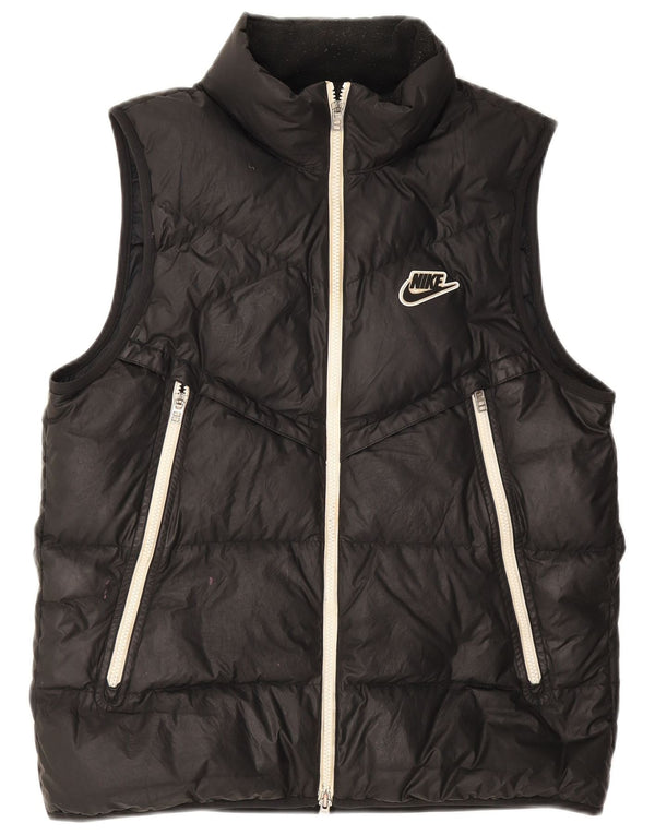 Nike Mens Padded Gilet UK 38 Medium Black Polyester