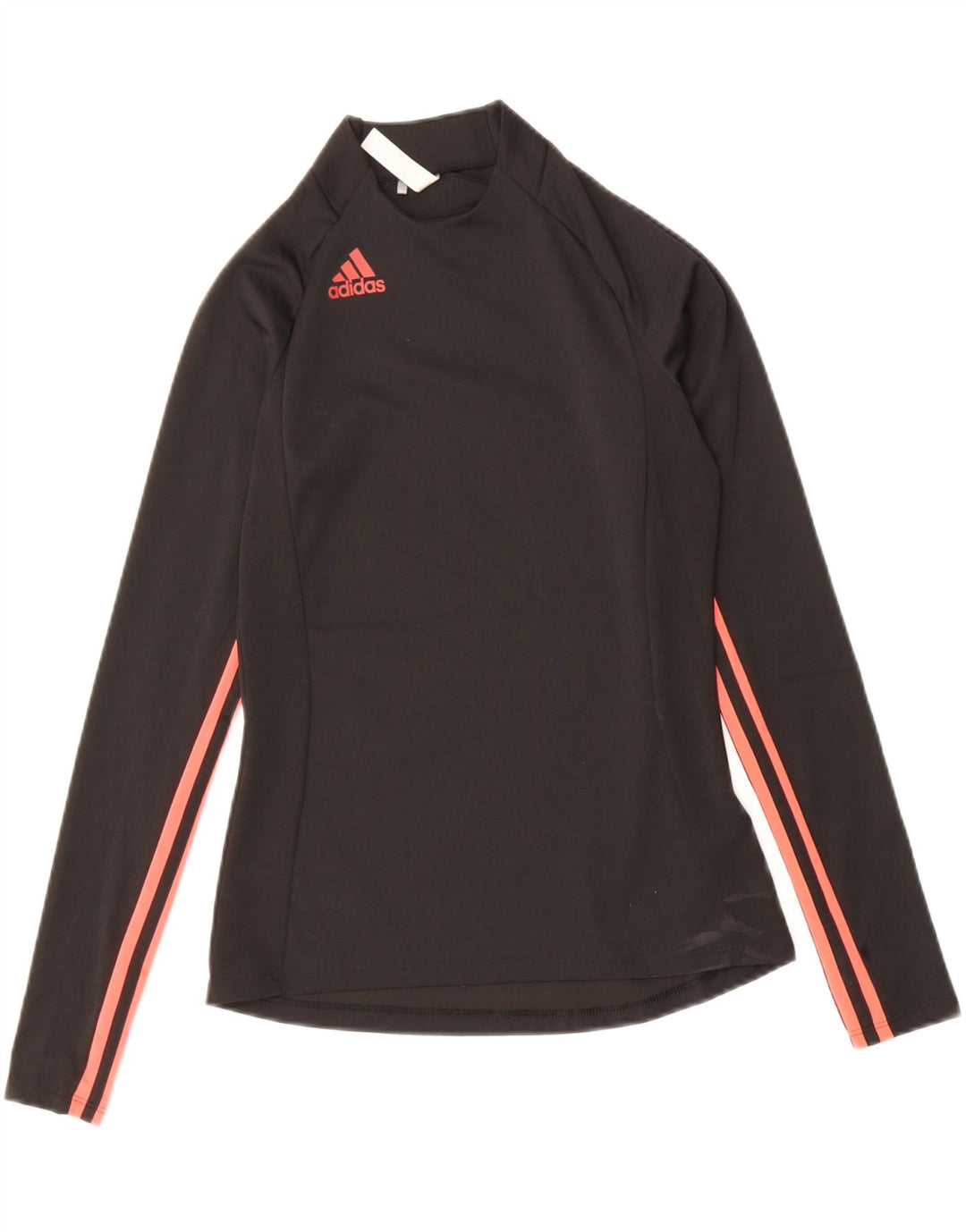 ADIDAS Womens Top Long Sleeve UK 4/6 XS Black Polyester Vintage Adidas and Second-Hand Adidas from Messina Hembry 