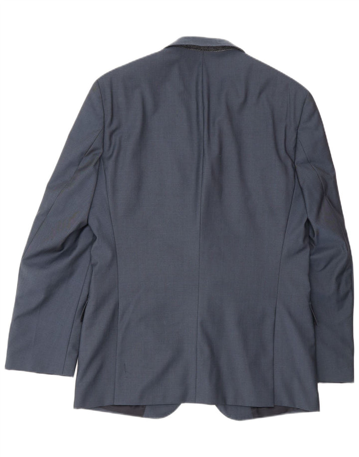 Hugo Boss Mens 2 Button Blazer Jacket IT 48 Medium Navy Blue Wool