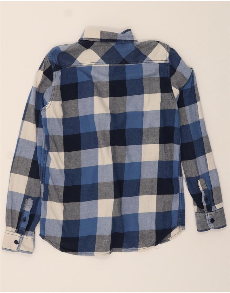VANS Mens Tailored Fit Flannel Shirt Small Blue Check Cotton Vintage Vans and Second-Hand Vans from Messina Hembry 