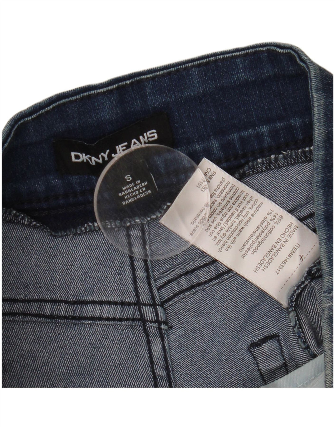 DKNY Mens Denim Shorts Small W30 Blue Cotton
