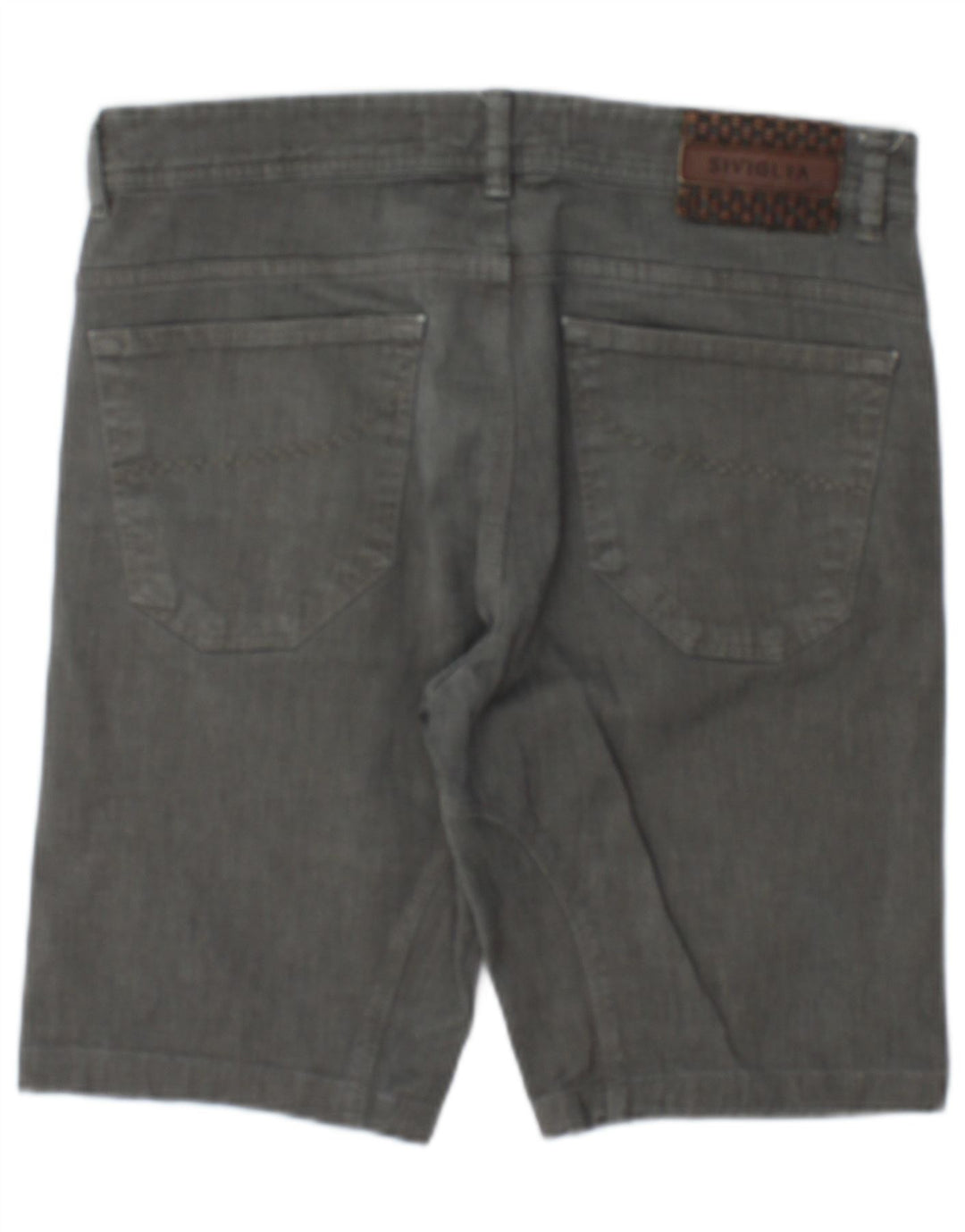 SIVIGLIA Mens Casual Shorts W32 Medium Grey Cotton