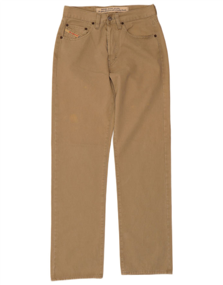 DIESEL Mens Straight Casual Trousers W29 L31  Beige Cotton