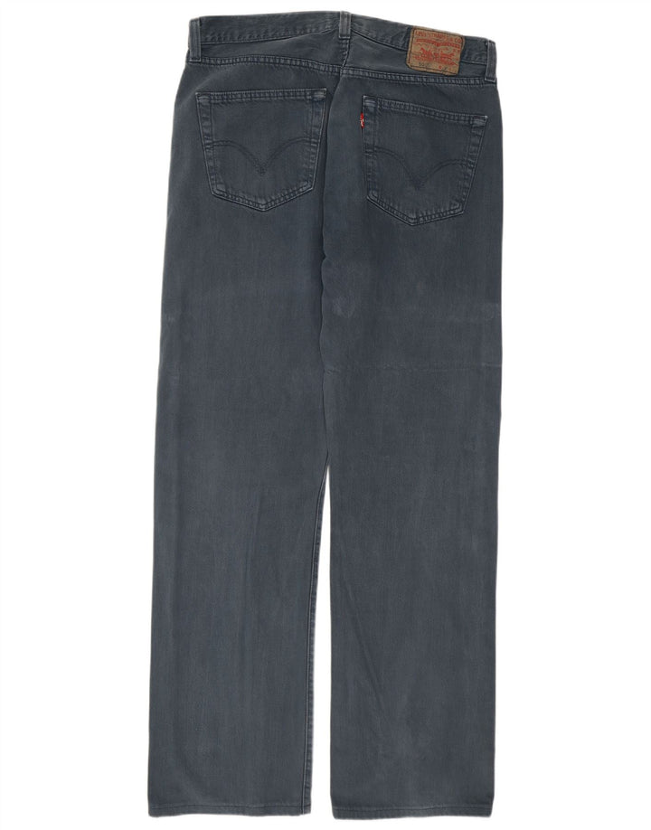 Levi's Mens 501 Straight Jeans W34 L34 Navy Blue