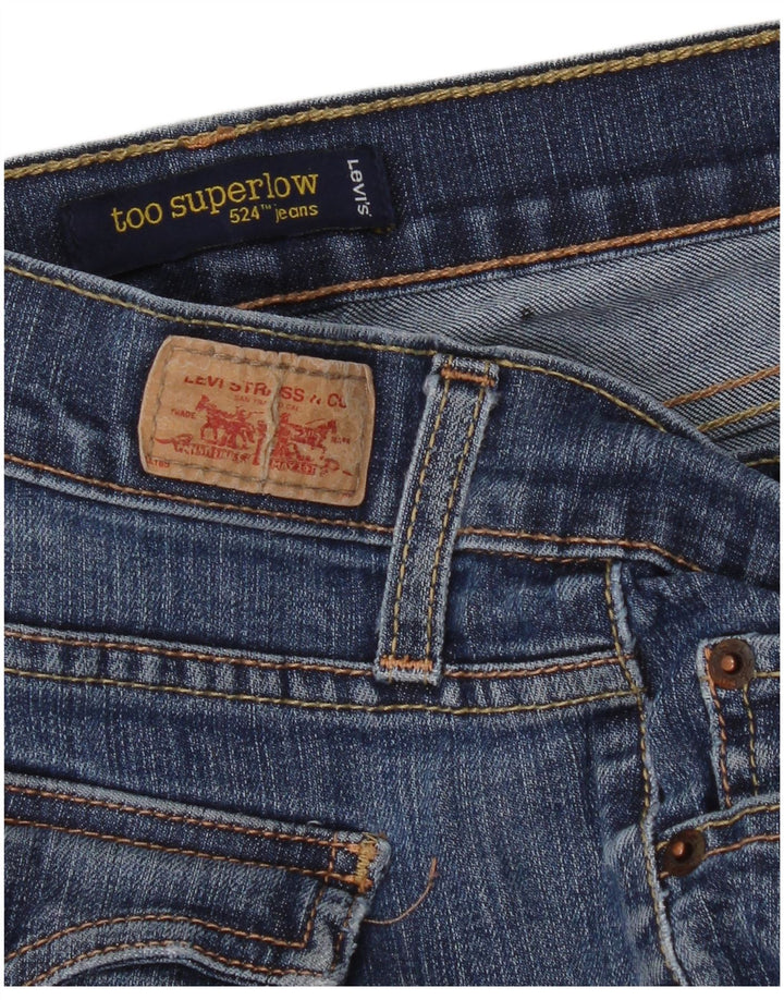 Levi's Womens 524 Super Low Skinny Jeans W36 L31 Blue