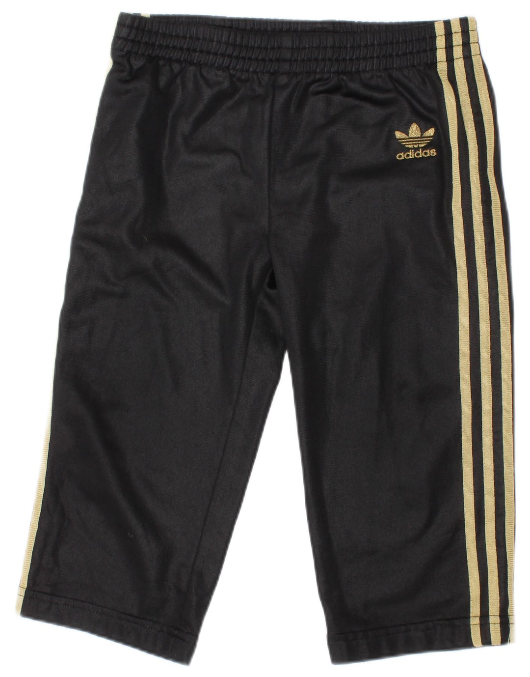 Adidas Boys Tracksuit Trousers 2-3 Years Black Polyester
