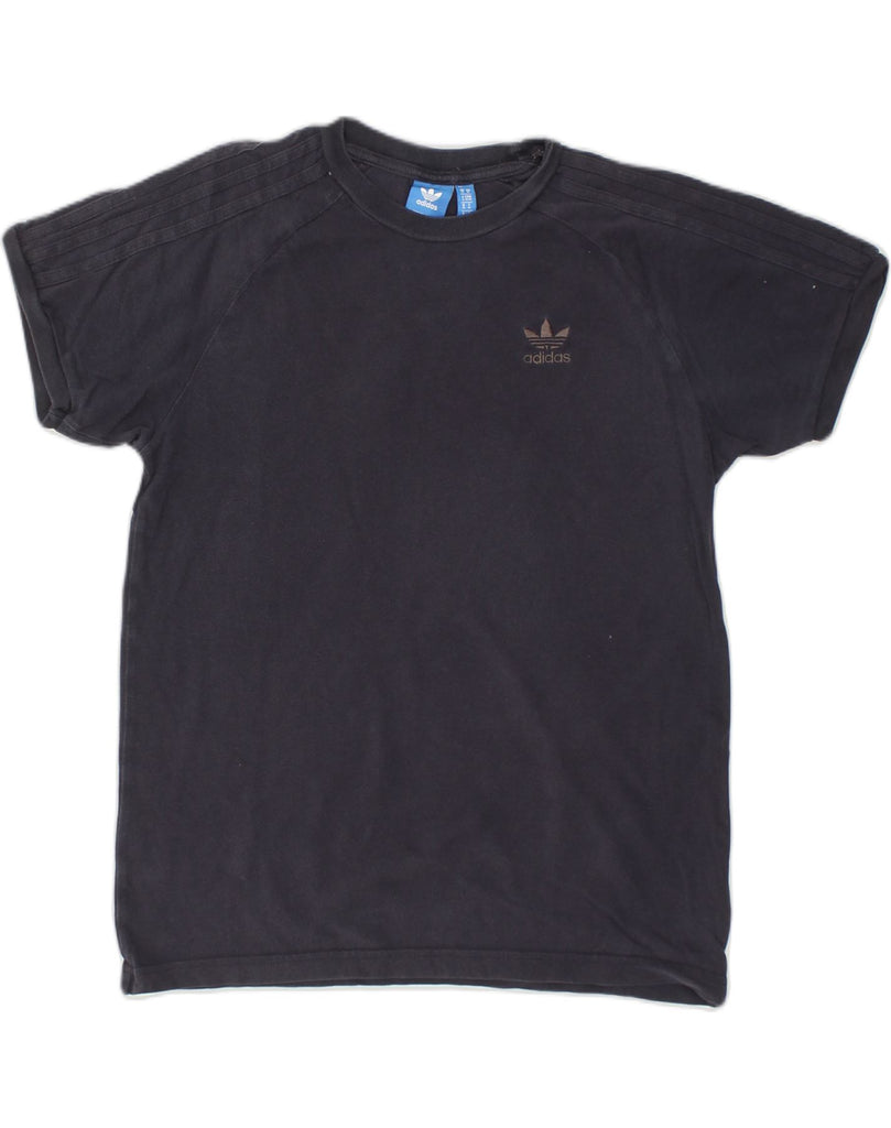 ADIDAS Mens T-Shirt Top Medium Navy Blue | Vintage Adidas | Thrift | Second-Hand Adidas | Used Clothing | Messina Hembry 