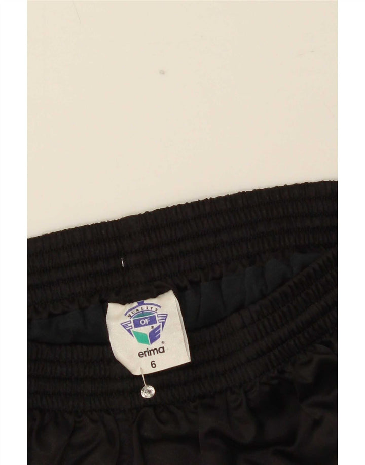 Erima Womens Sport Shorts UK 6 XS Black Polyester
