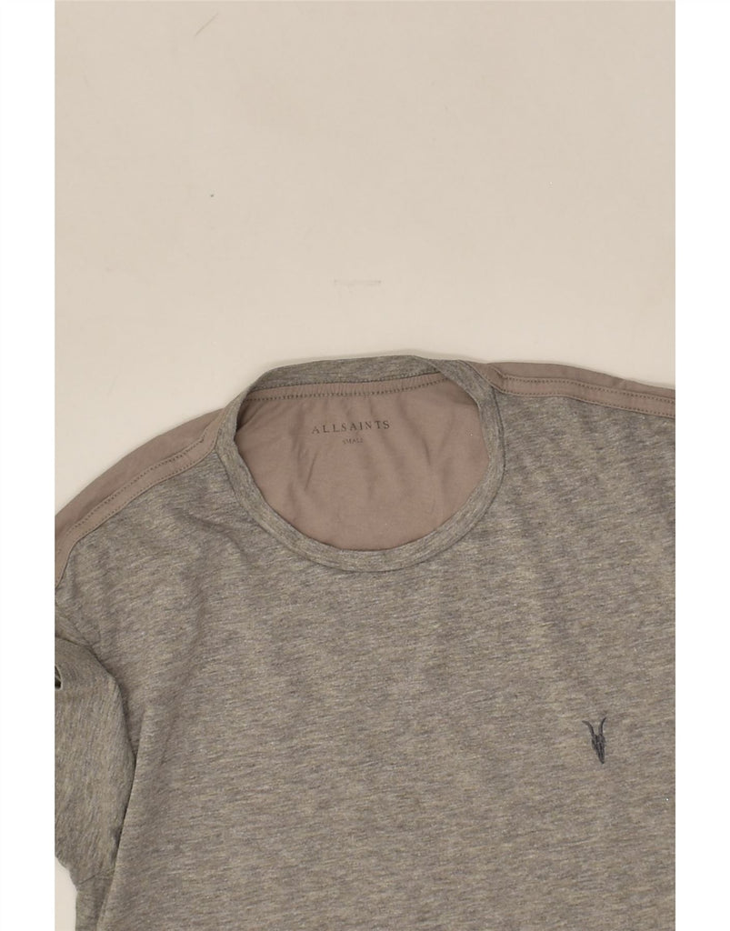 ALL SAINTS Menst T-Shirt Top Small Grey Cotton | Vintage All Saints | Thrift | Second-Hand All Saints | Used Clothing | Messina Hembry 