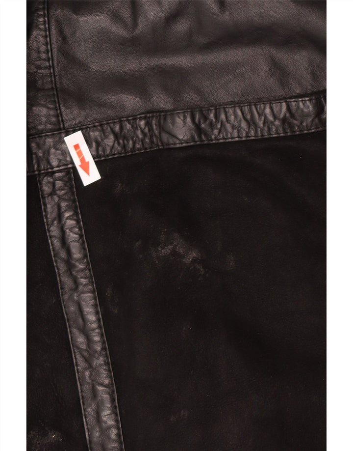 Skinni Womens Oversized Shearling Coat IT 40 Small Black Shearling