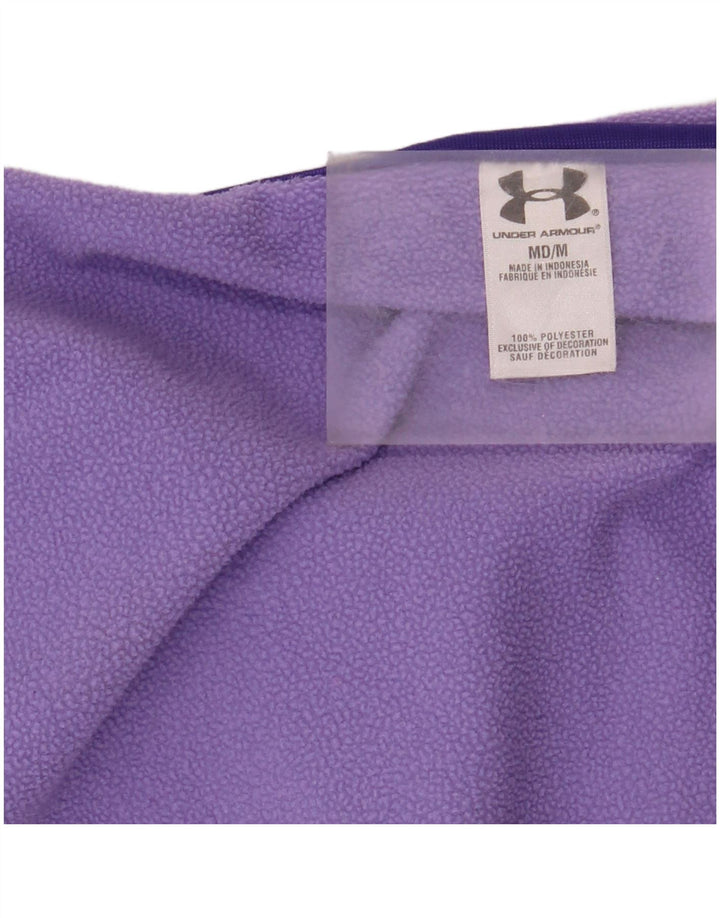 UNDER ARMOUR Mens Hoodie Jumper Medium Purple Polyester