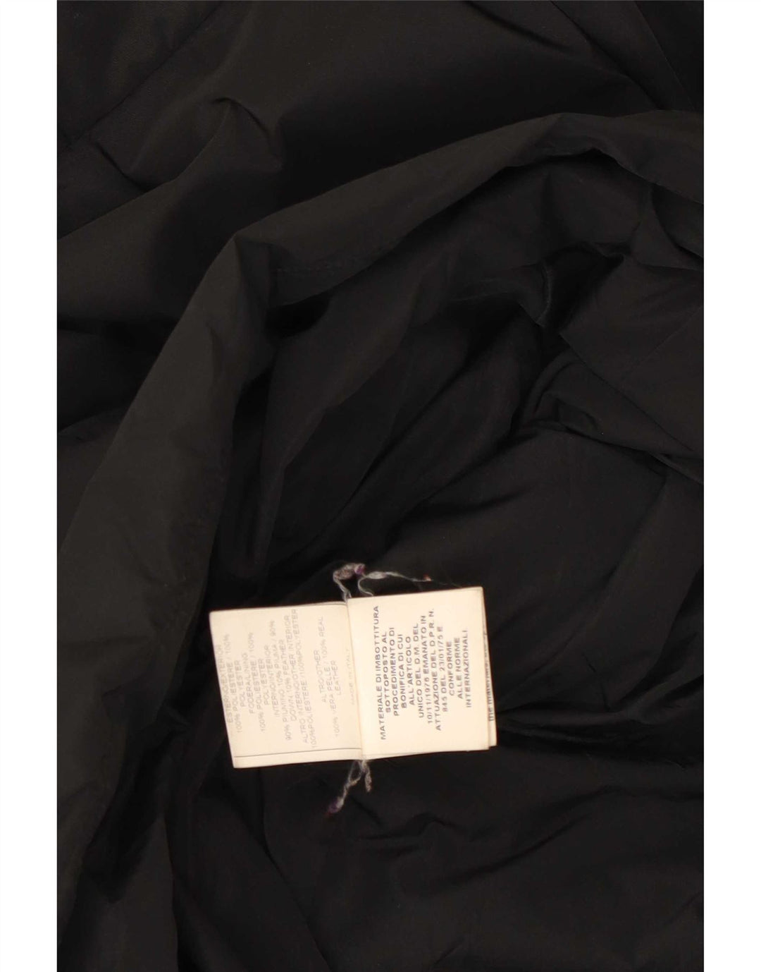 Ermanno Scervino Womens Padded Coat IT 42 Medium Black Polyester
