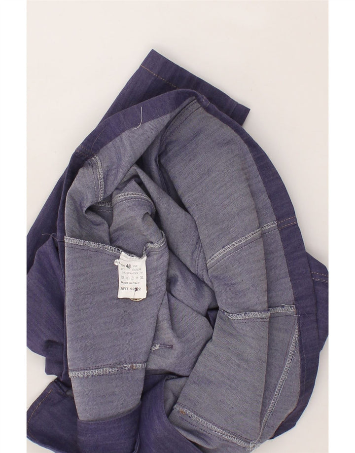 PIERRE CARDIN Womens Denim 3 Button Blazer Jacket IT 46 Large Blue Cotton Vintage Pierre Cardin and Second-Hand Pierre Cardin from Messina Hembry 