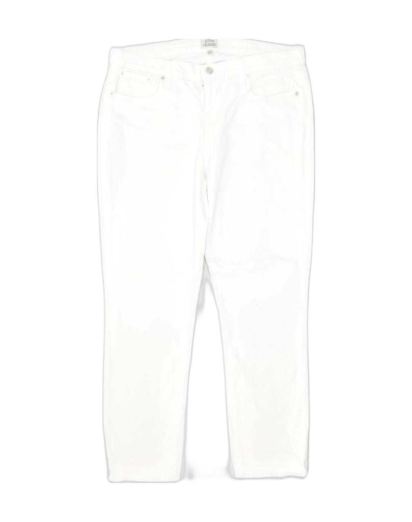 J. CREW Womens Boyfriend Slim Jeans W31 L29 White Cotton | Vintage | Thrift | Second-Hand | Used Clothing | Messina Hembry 