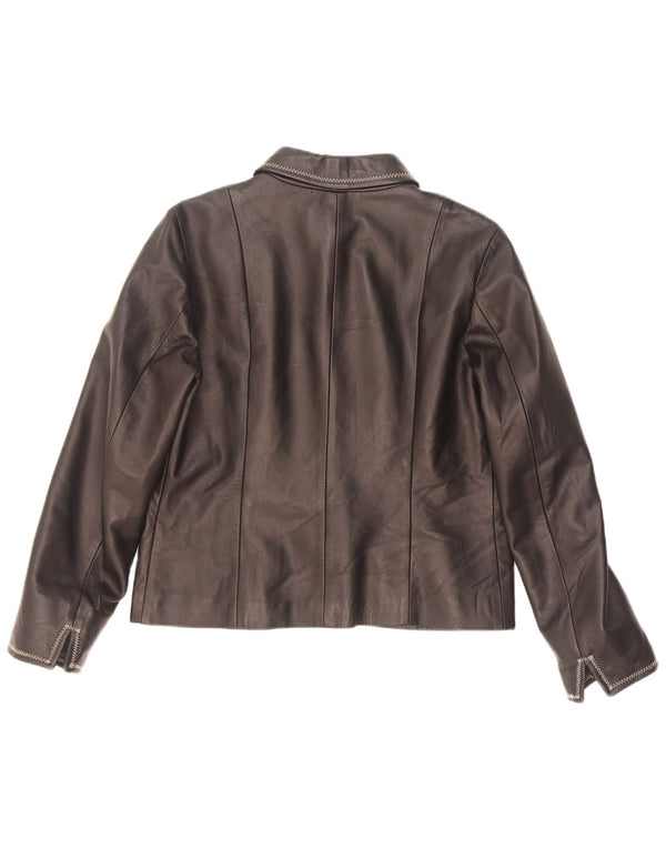 Conbipel Womens Leather Jacket IT 46 Large Black