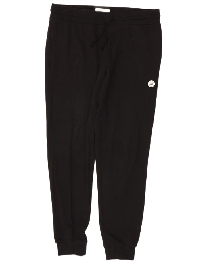 JACK & JONES Mens Tracksuit Trousers Joggers Large Black Cotton