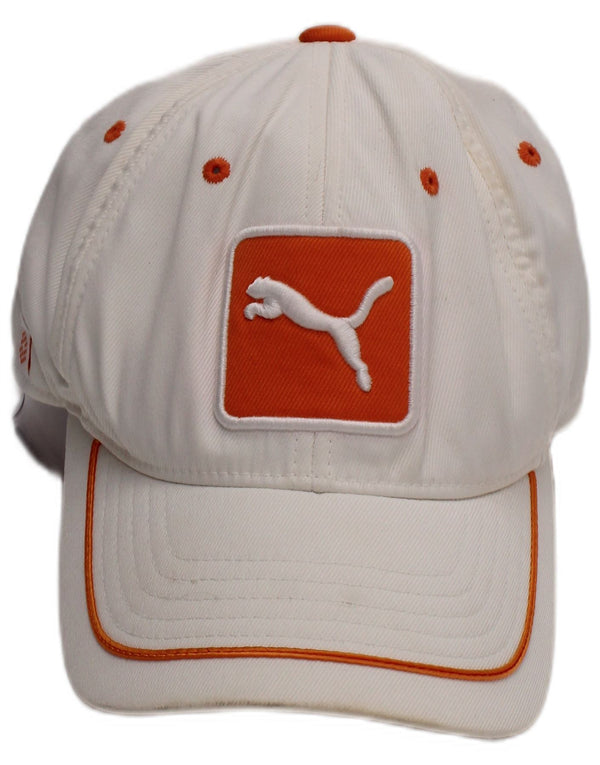Puma Mens Graphic Baseball Cap One Size White Polyester