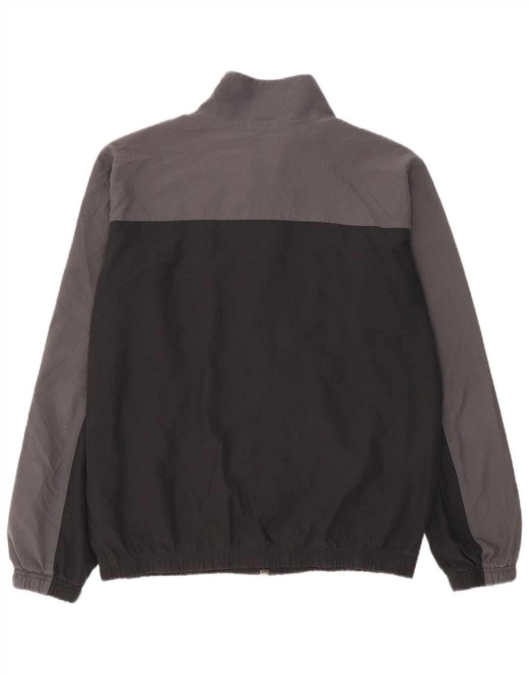 Nike Mens Tracksuit Top Jacket Large Grey Colourblock Polyester