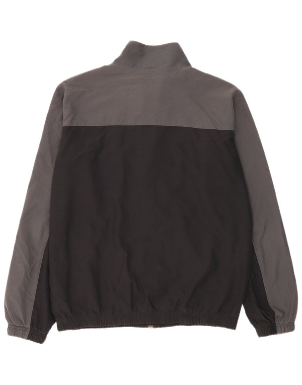 Nike Mens Tracksuit Top Jacket Large Grey Colourblock Polyester