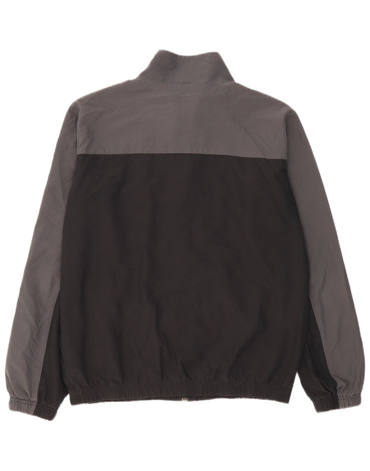 Nike Mens Tracksuit Top Jacket Large Grey Colourblock Polyester