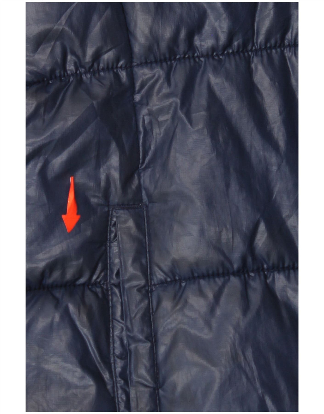 LEVI'S Girls Hooded Padded Jacket 11-12 Years Navy Blue Polyester