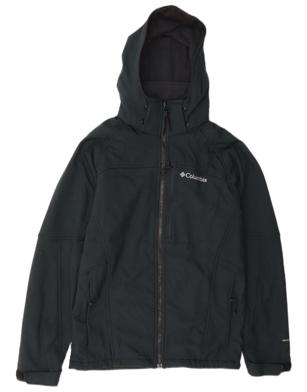 Columbia Mens Omni-Shield Hooded Windbreaker Jacket UK 36 Small Navy Blue