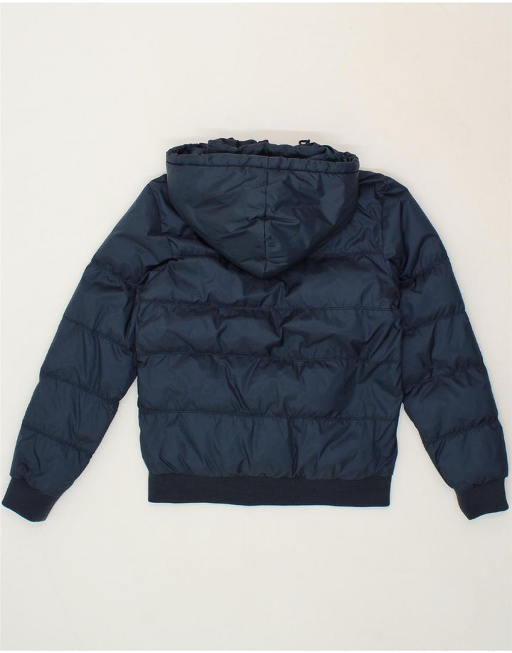 LOTTO Boys Hooded Padded Jacket 11-12 Years Medium Navy Blue Polyamide Vintage Lotto and Second-Hand Lotto from Messina Hembry 