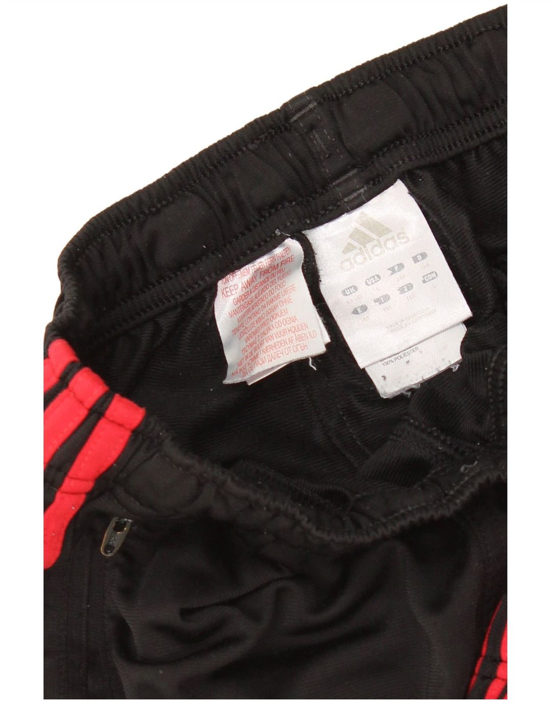 Adidas Boys Tracksuit Trousers Joggers 13-14 Years  Black Polyester