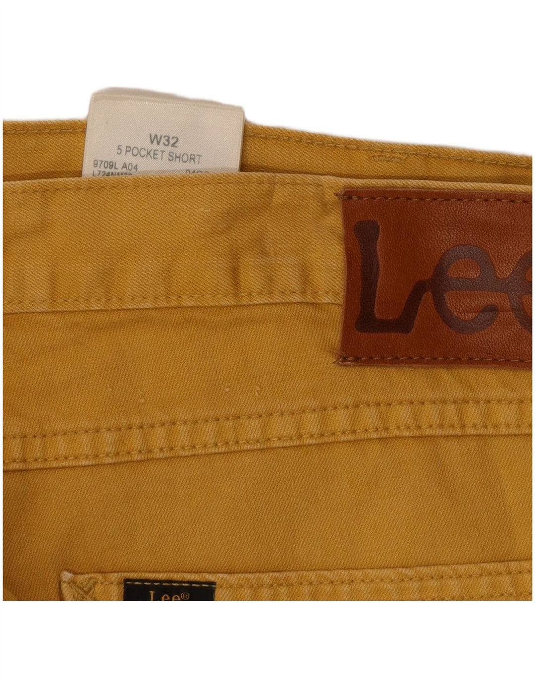Lee Mens Denim Shorts W32 Medium  Yellow Cotton