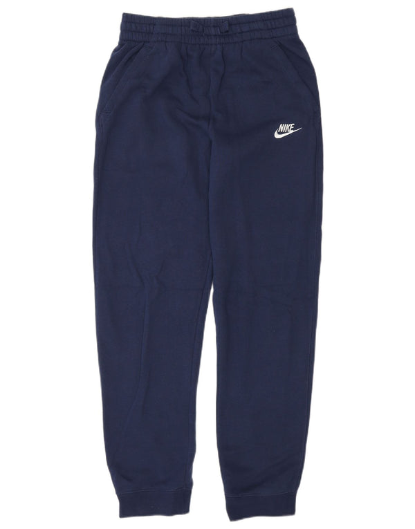 NIKE Boys Tracksuit Trousers Joggers 13-14 Years XL  Navy Blue Cotton