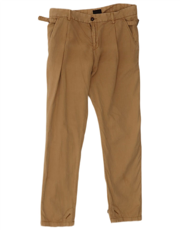 DIESEL Womens Slim Chino Trousers W29 L30 Beige Cotton