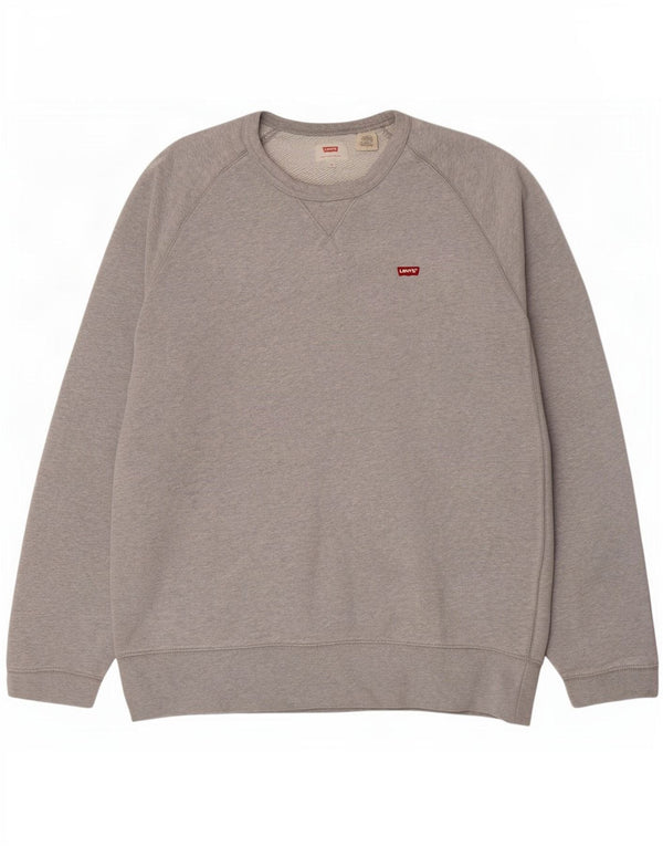 Levi's Mens Sweatshirt Jumper Medium Grey Cotton