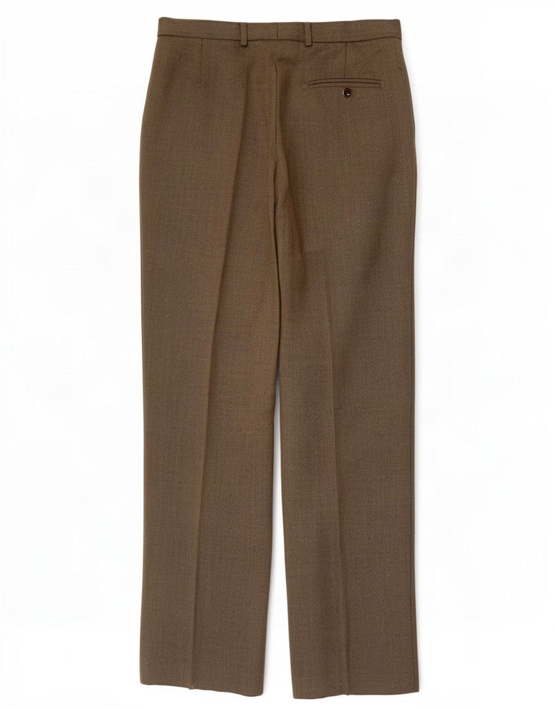 Marks & Spencer Mens Regular Fit Suit Trousers W32 L31 Beige Wool